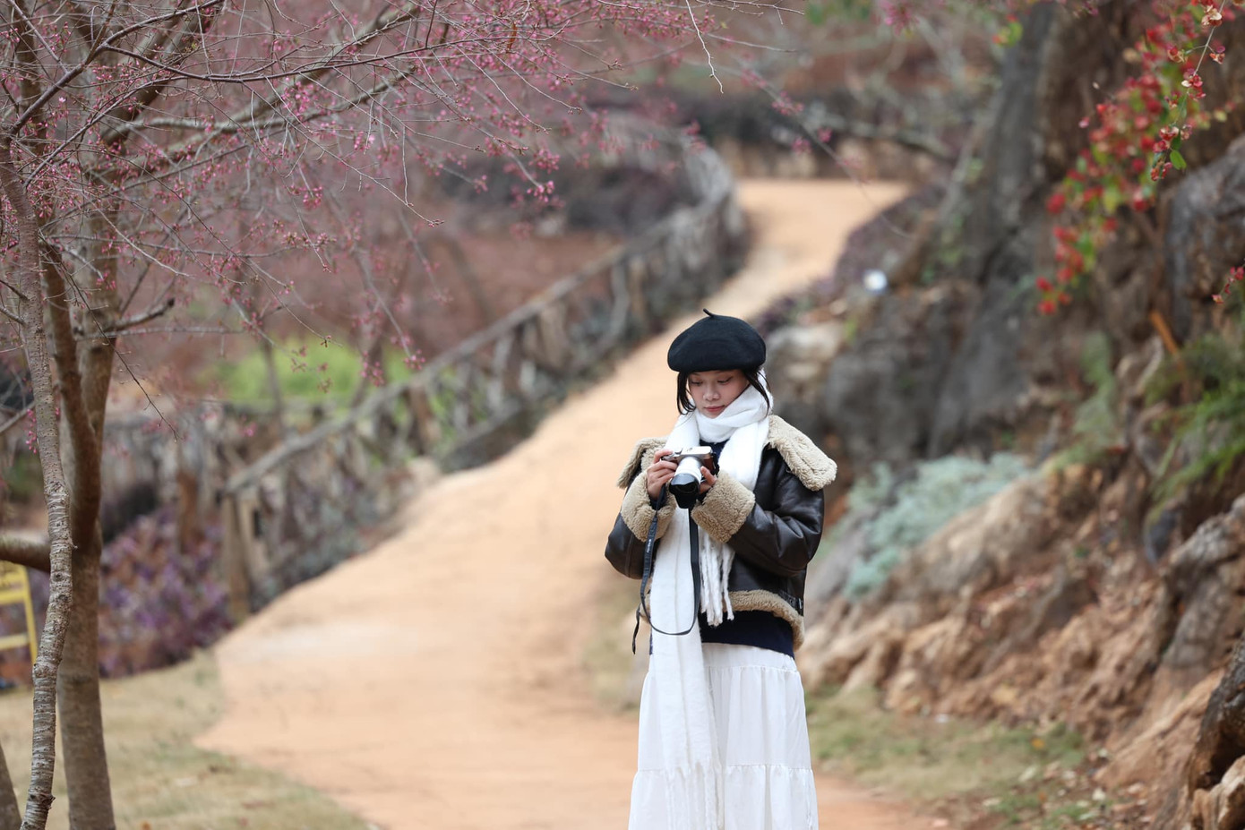 Khung cảnh nên thơ, lãng mạn ở Nu Máu Farm Mộc Châu. Ảnh: Trần Đức Duy Khung cảnh nên thơ, lãng mạn ở Nu Máu Farm Mộc Châu. Ảnh: Trần Đức Duy