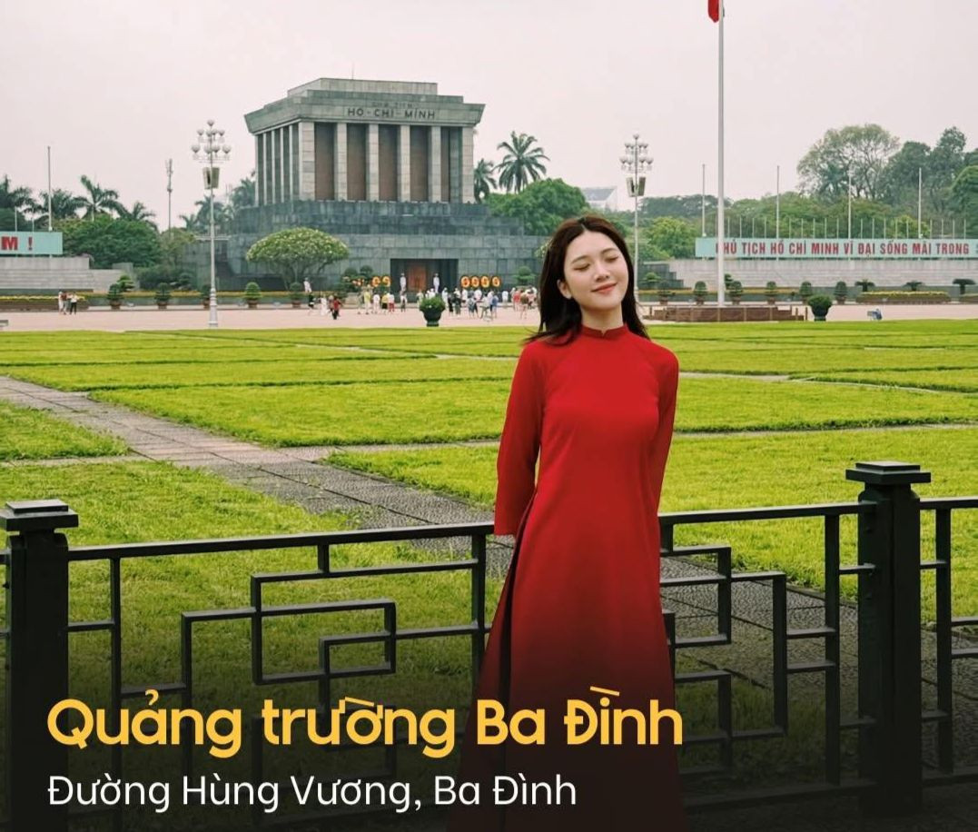 Quảng trường Ba Đình là địa điểm lý tưởng cho các bức ảnh áo dài mang tinh thần dân tộc, nơi đây tạo nên không khí trang nghiêm, đồng thời tôn lên vẻ đẹp truyền thống của tà áo dài. Quảng trường Ba Đình là địa điểm lý tưởng cho các bức ảnh áo dài mang tinh thần dân tộc, nơi đây tạo nên không khí trang nghiêm, đồng thời tôn lên vẻ đẹp truyền thống của tà áo dài.