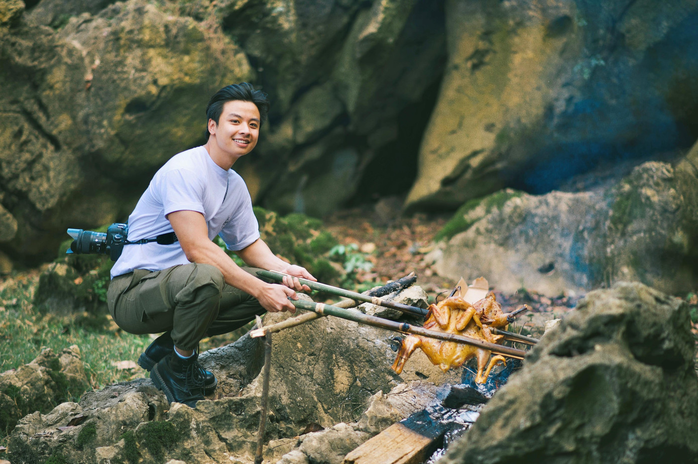 Mỗi chuyến đi chơi cũng chính là khoảng thời gian Kiên thư giãn cùng những người bạn.