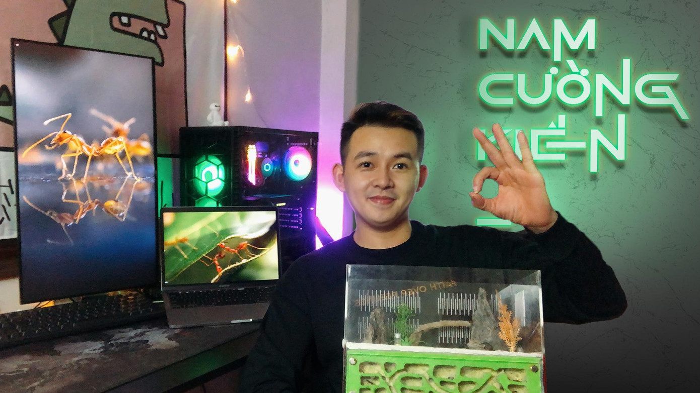 Cường hiện đang sinh sống và học tập tại Hà Nội với đam mê nuôi kiến cảnh. Cường hiện đang sinh sống và học tập tại Hà Nội với đam mê nuôi kiến cảnh.