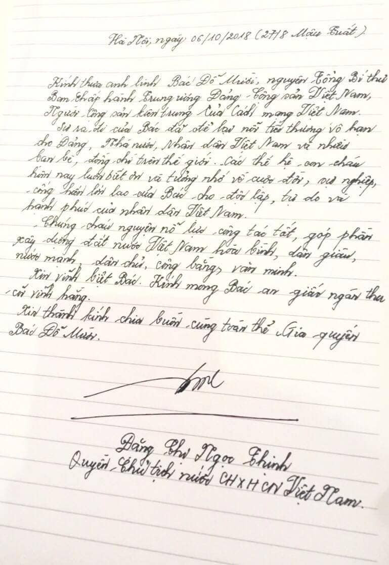 Lễ viếng nguyên Tổng Bí thư Đỗ Mười ảnh 33