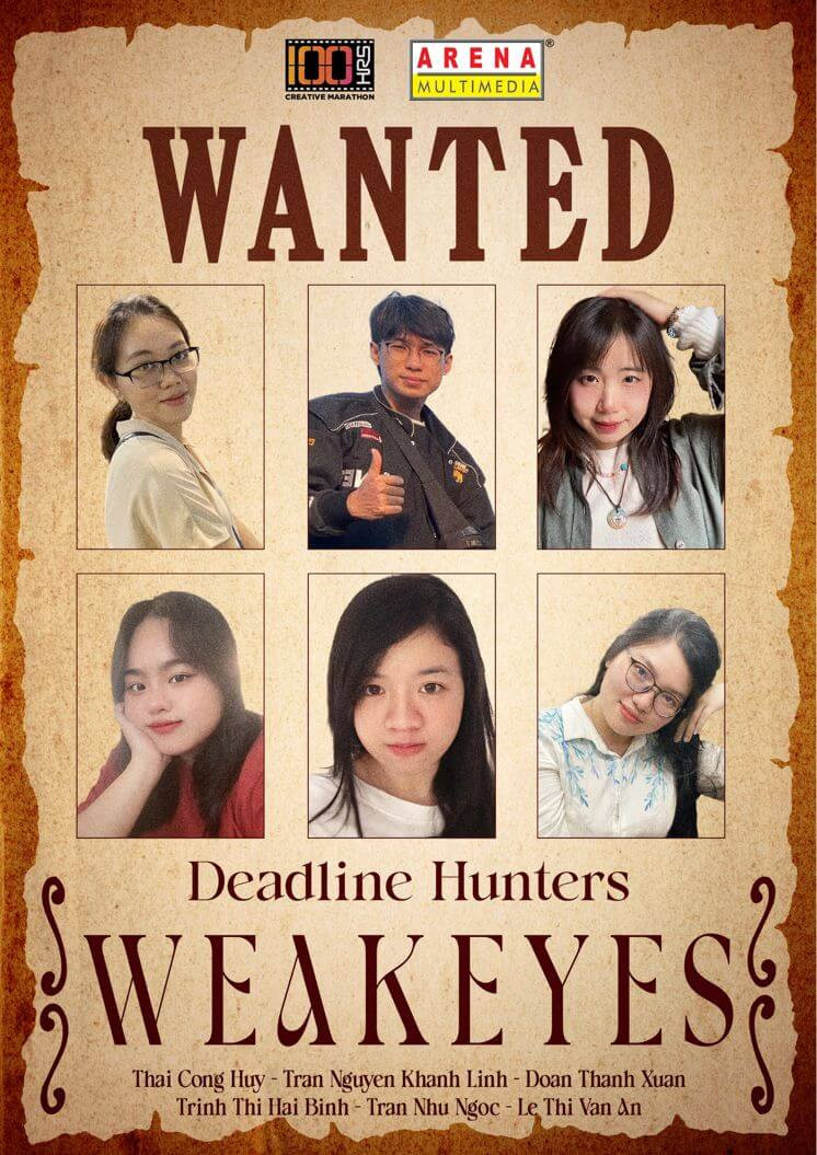 Đội thi WEAKEYES của Thanh Xuân, thuộc bảng 3D Animation Short Film.