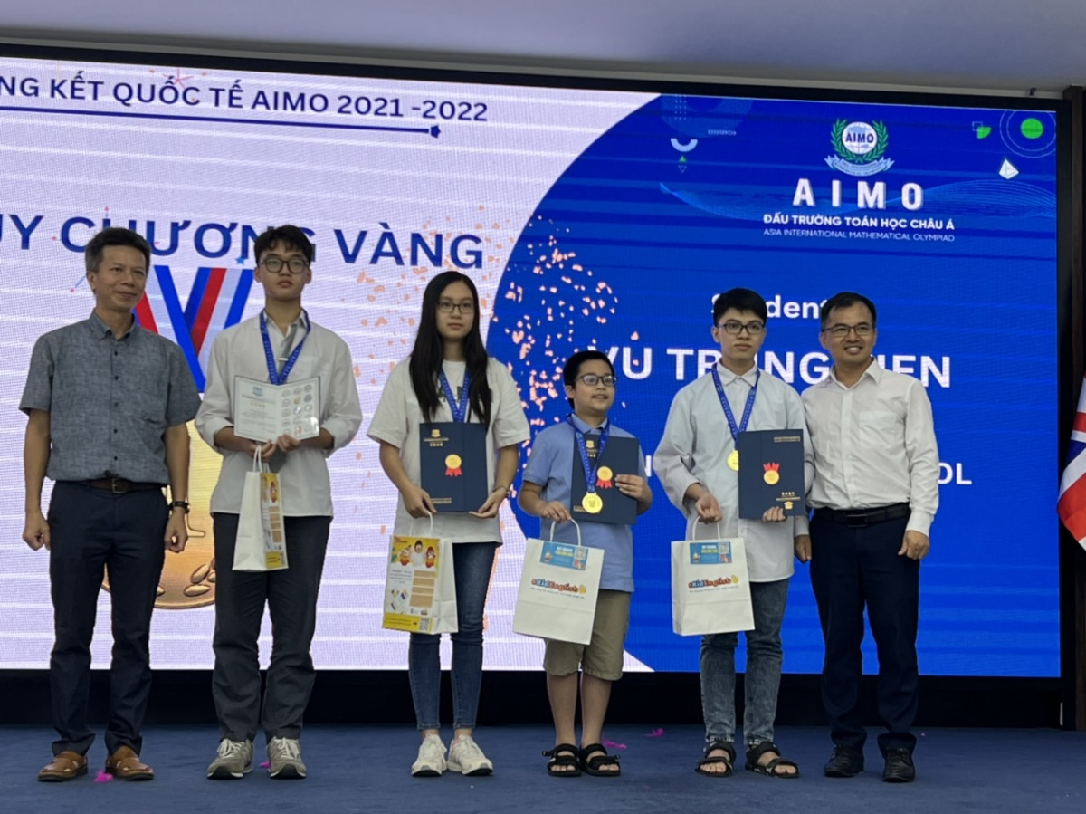 Học sinh đạt giải cuộc thi AIMO 2021 - 2022. Học sinh đạt giải cuộc thi AIMO 2021 - 2022.