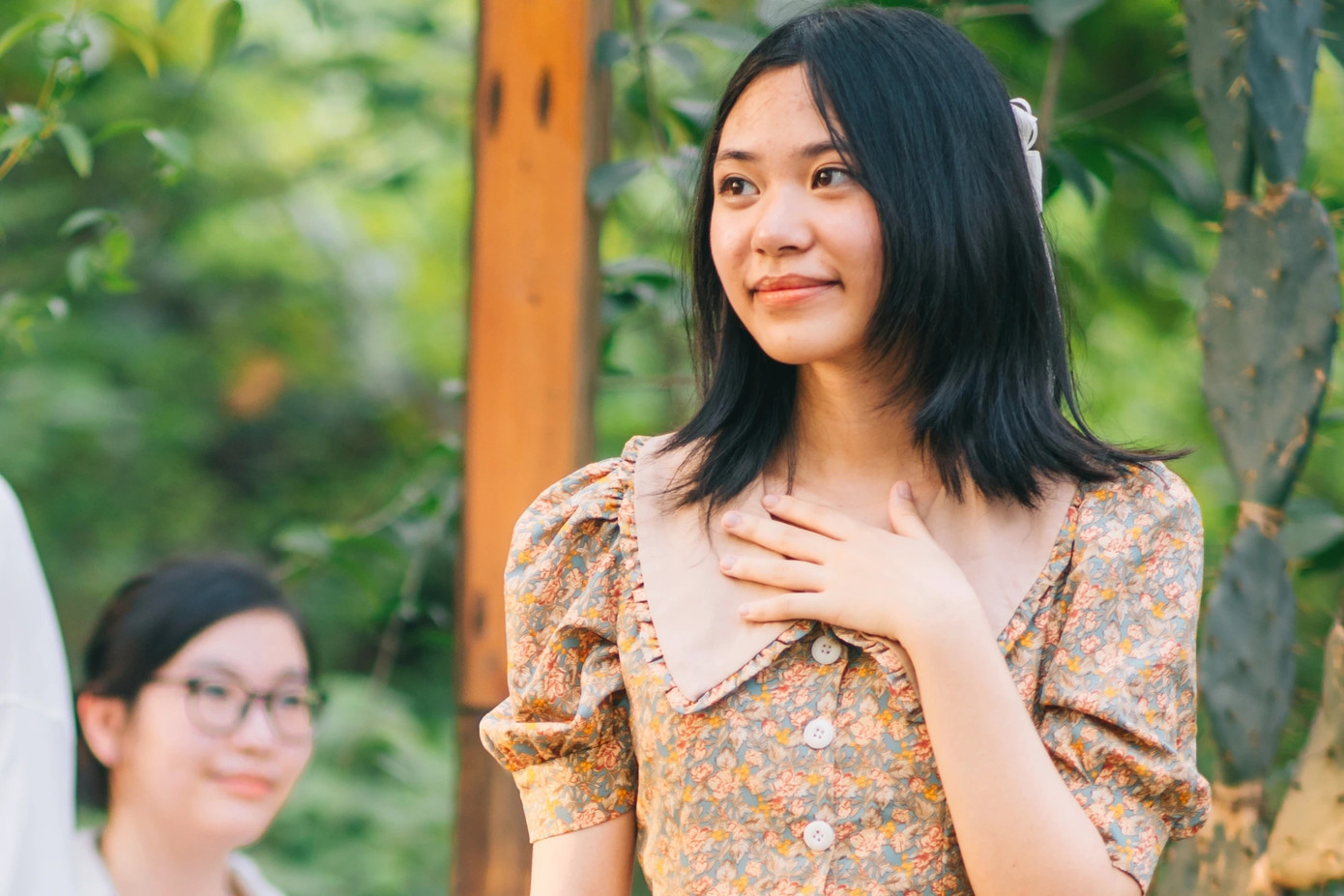 Chân dung nữ sinh 9.0 IELTS Kiều Hà Trang. Ảnh: NVCC