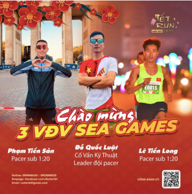 3 vận động viên SEA Games xuất hiện tại Tết Run 2025