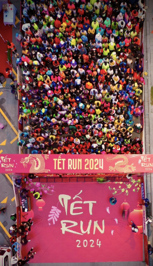 Hơn 2000 vận động viên Tết Run 2024 vào vị trí sẵn sàng xuất phát