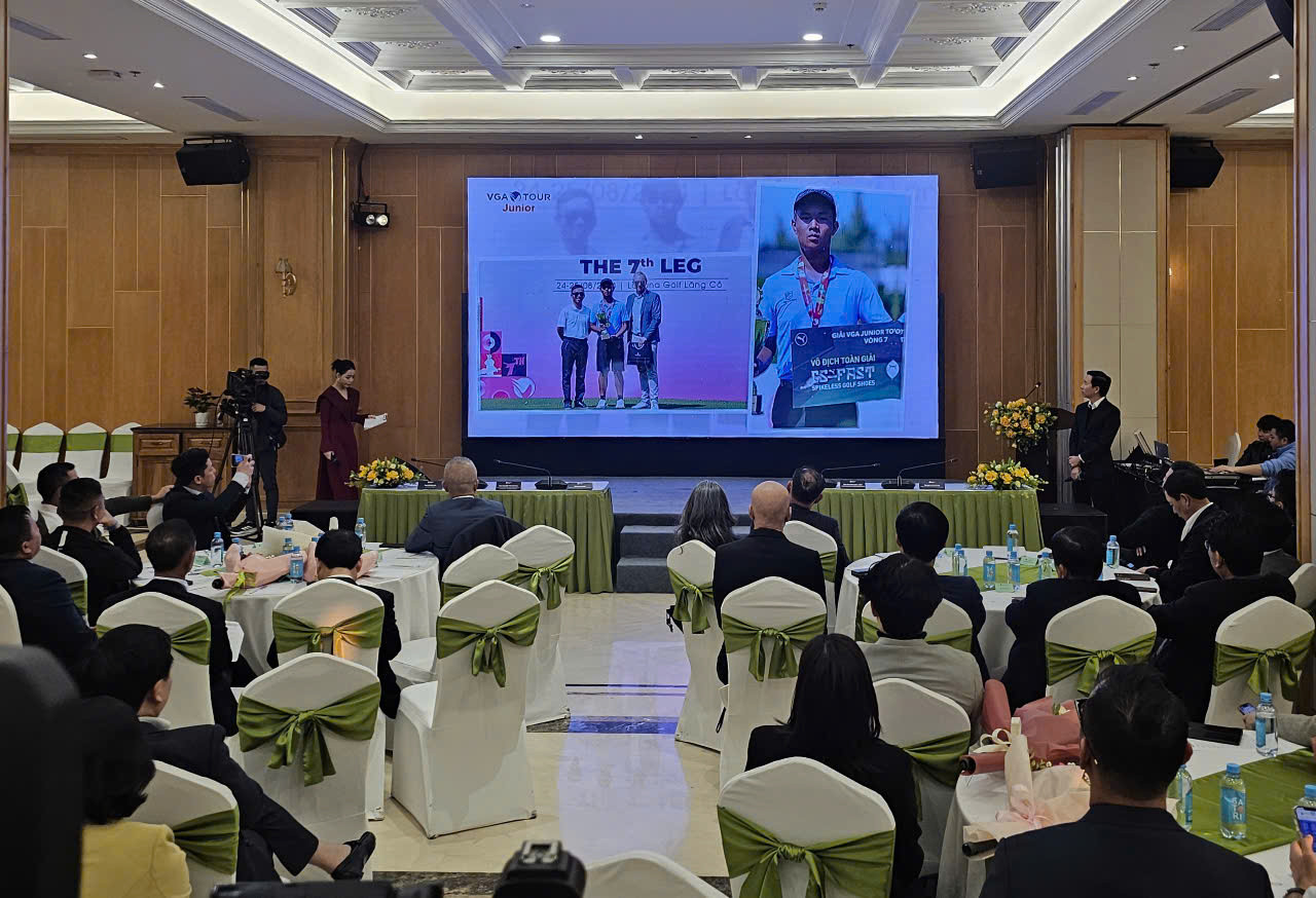 Toàn cảnh họp báo công bố hệ thống giải đấu golf năm 2025