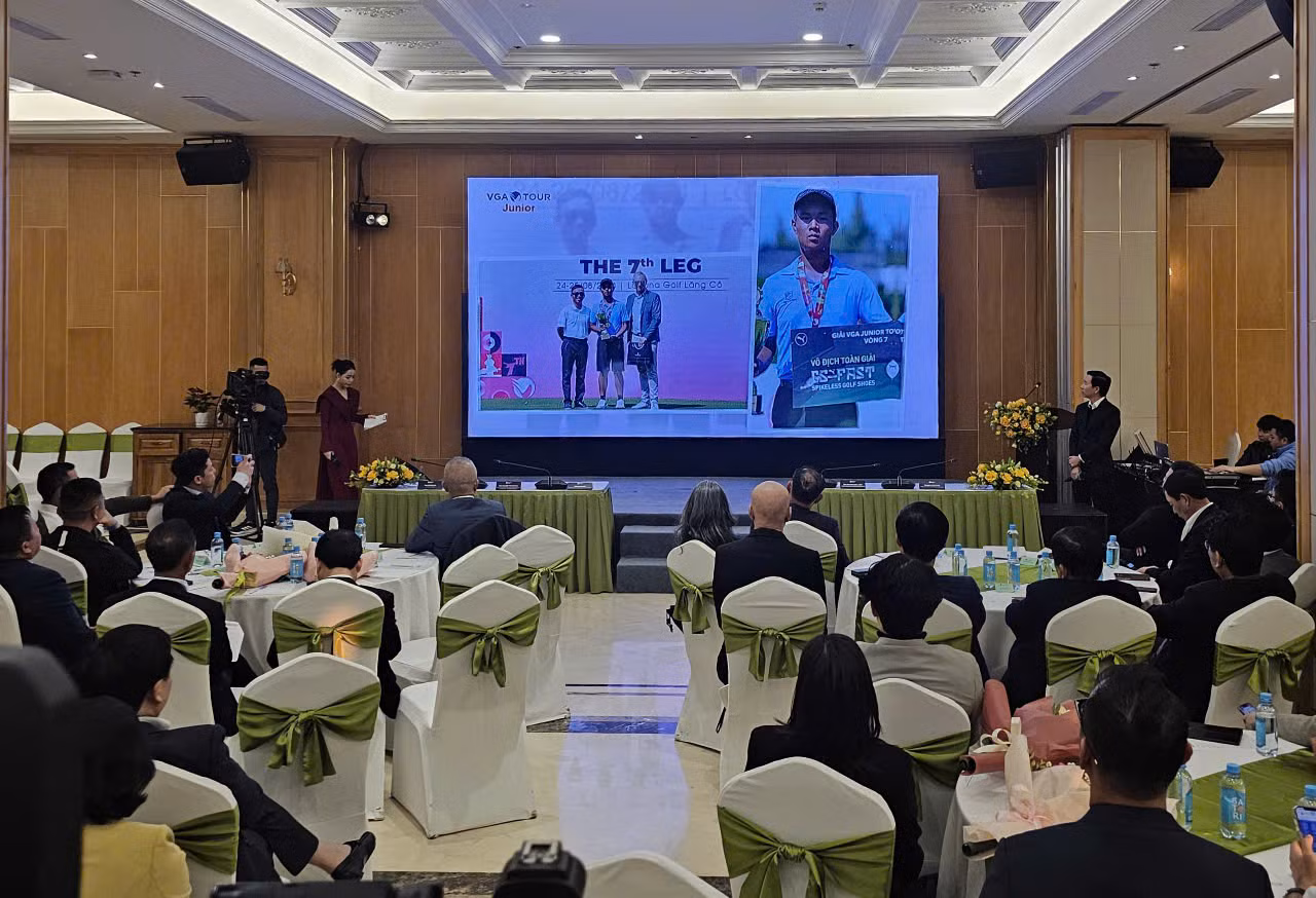 Toàn cảnh họp báo công bố hệ thống giải đấu golf năm 2025