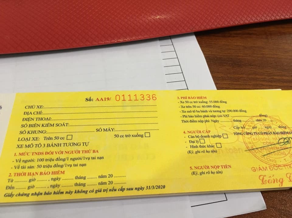 Bảo hiểm xe máy bắt buộc nhằm bảo vệ quyền lợi cho chủ xe. Ảnh: ĐMX.