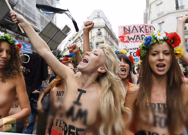 Văn phòng hoạt động mới của FEMEN vừa được mở tại Paris, Pháp. Văn phòng hoạt động mới của FEMEN vừa được mở tại Paris, Pháp