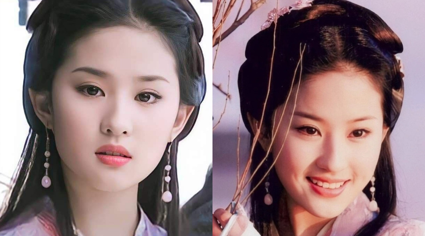 Lưu Diệc Phi cũng từng thể hiện nhân vật Tiểu Long Nữ trong Thần điêu đại hiệp 2006, tuy nhiên, cô không vượt qua được cái bóng của đàn chị. Vai diễn gắn liền với tên tuổi của Lưu Diệc Phi là Vương Ngữ Yên trong Thiên long bát bộ 2003. Theo Sohu, ở tuổi 15-16, Lưu Diệc Phi có vẻ đẹp tươi trẻ non nớt như nụ hoa đào sắp hé nở dưới cơn mưa nhẹ mùa xuân. Đôi mắt phượng hơi xếch đem lại cho Lưu Diệc Phi vẻ đẹp cổ điển, quyến rũ, mang khí chất của một tiểu tiên nữ xinh đẹp. Nhà văn Kim Dung cũng từng khen ngợi nữ diễn viên: "Nhìn cô Lưu Diệc Phi, khán giả sẽ thấy Kim Dung không nói quá". Nhờ vai diễn này, đến nay, Lưu Diệc Phi vẫn được khán giả gọi với biệt danh "Thần tiên tỷ tỷ", cũng là lời Đoàn Dự bật thốt ra khi lần đầu gặp gỡ Vương Ngữ Yên.