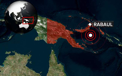 Động đất mạnh 7,1 độ richter ở Papua New Guinea ảnh 1
