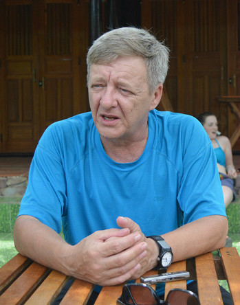 Ông Howard Limbert, người tìm ra hơn 500 hang động ở Việt Nam, trong đó có hang lớn nhất thế giới Sơn Đoòng. Ảnh:Hoàng Táo. a-DSC-0324-7302-1431679227.jpg