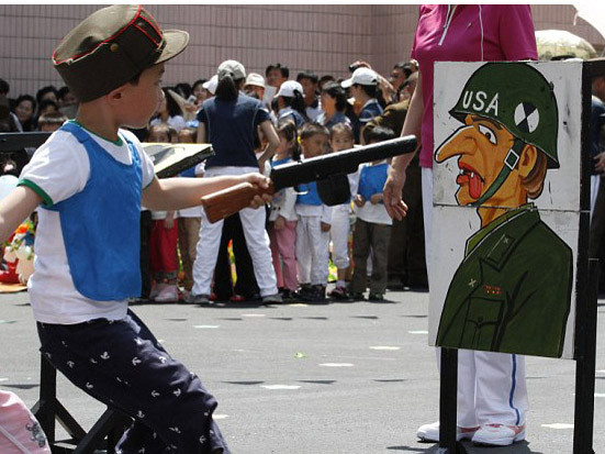 Trẻ em Triều Tiên được giáo dục tư tưởng chống Mỹ từ khi còn học mẫu giáo