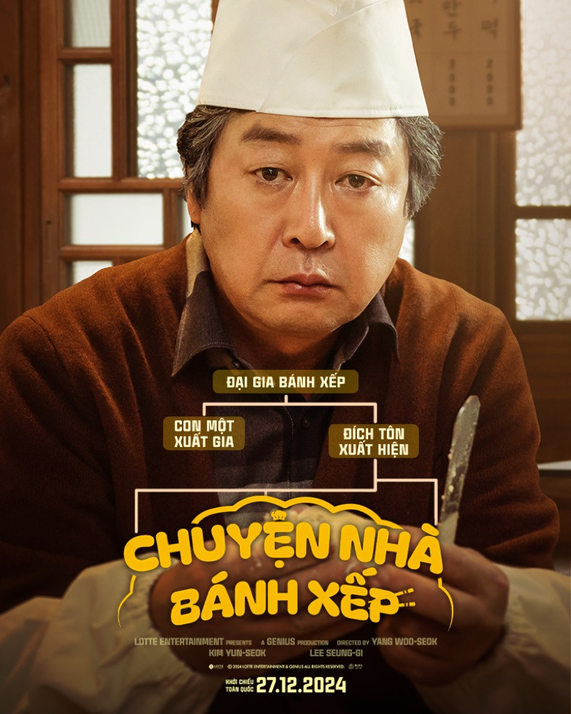 "Vua bánh xếp" Mu Ok - một người Cục súc, cộc cằn nhưng dễ dàng “tan chảy” trước hai đứa cháu nhỏ. "Vua bánh xếp" Mu Ok - một người Cục súc, cộc cằn nhưng dễ dàng “tan chảy” trước hai đứa cháu nhỏ.