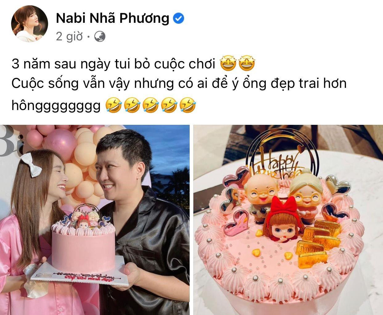 Nhã Phương đăng ảnh kỉ niệm 3 năm ngày cưới ngọt ngào.