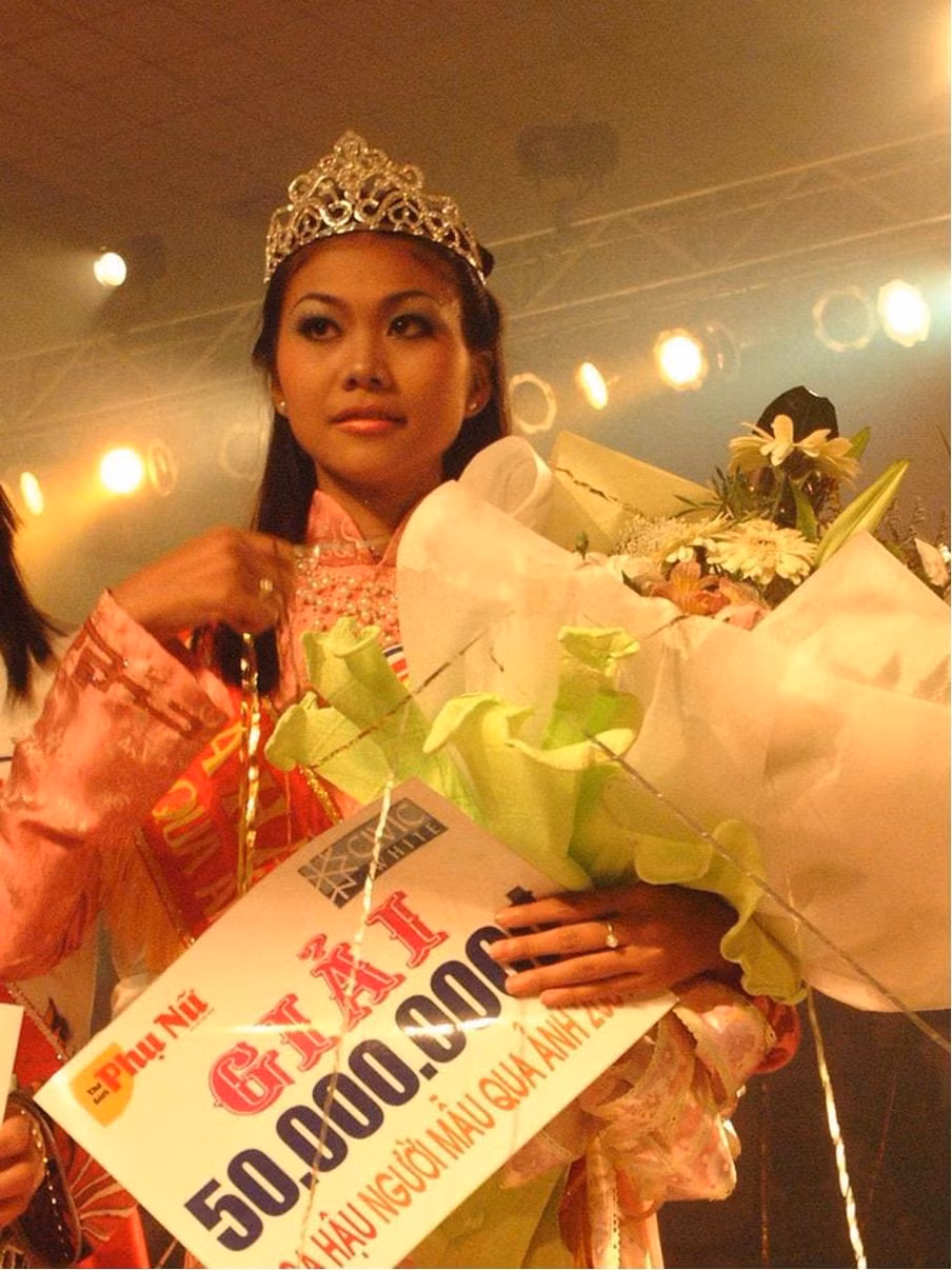 Nhan sắc của Thanh Hằng ở thời điểm đăng quang.