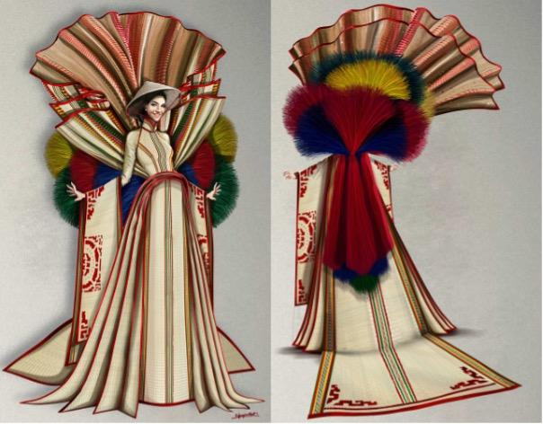 Tại Hoa Hậu Hoàn Vũ 2022, bộ trang phục Chiếu Cà Mau sẽ có màn “cách tân" đáng mong đợi.