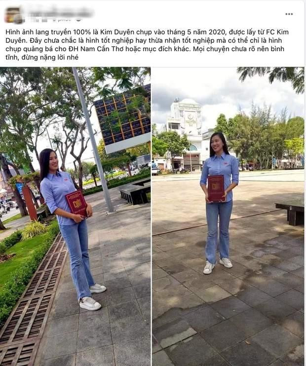 Hình ảnh Kim Duyên cầm bằng tốt nghiệp khiến dân tình không khỏi xôn xao.
