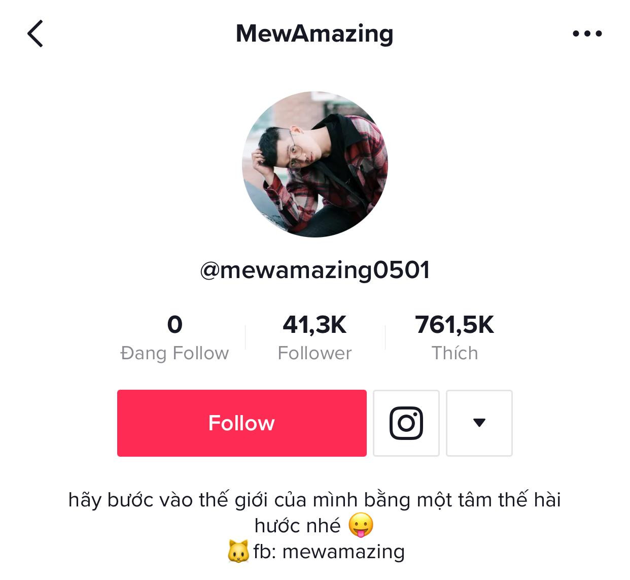 Tham gia TikTok vào tháng 2/2021, anh chàng đã sở hữu số follow và lượt thích đáng nể. Tham gia TikTok vào tháng 2/2021, anh chàng đã sở hữu số follow và lượt thích đáng nể.