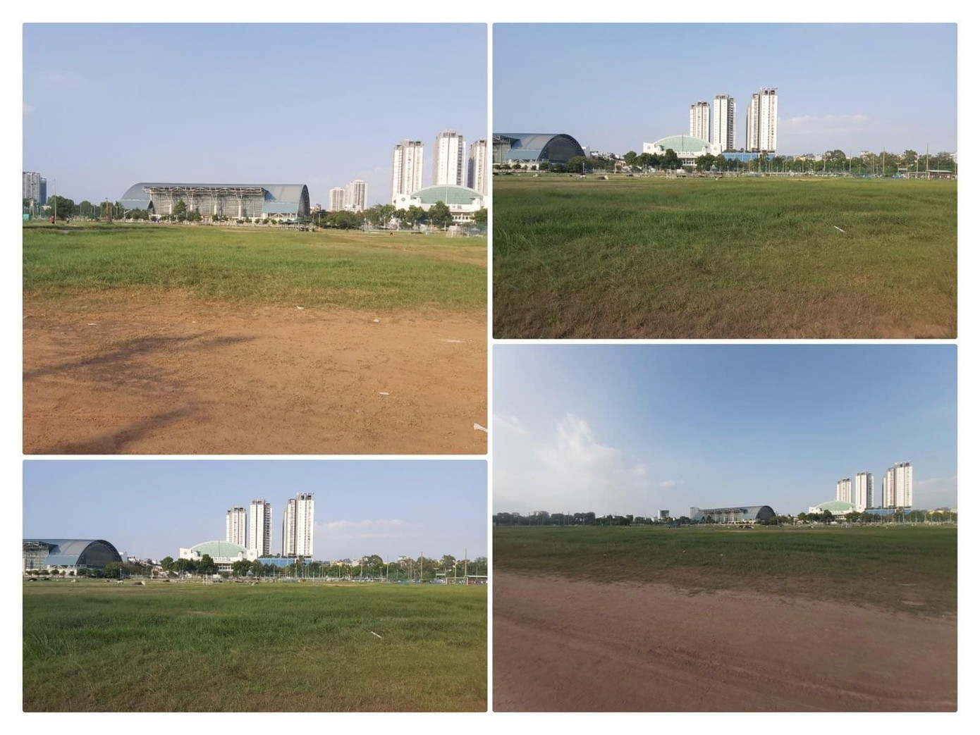 Phía ê-kíp Mỹ Tâm cập nhật tình hình sân vận động đã được dọn vệ sinh sạch sẽ.