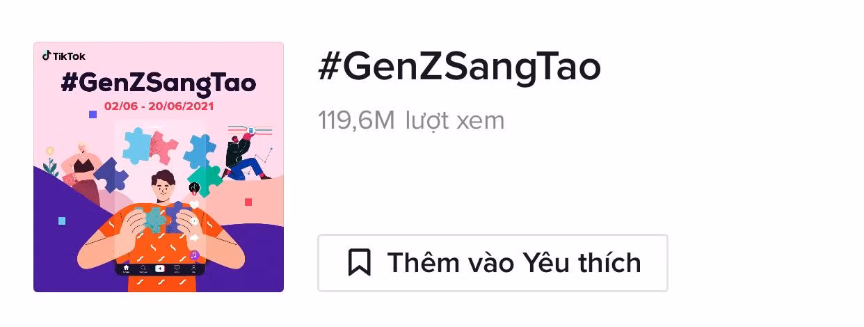 Hashtag Gen Z Sáng Tạo đang thu hút lượt xem cực khủng trên TikTok.