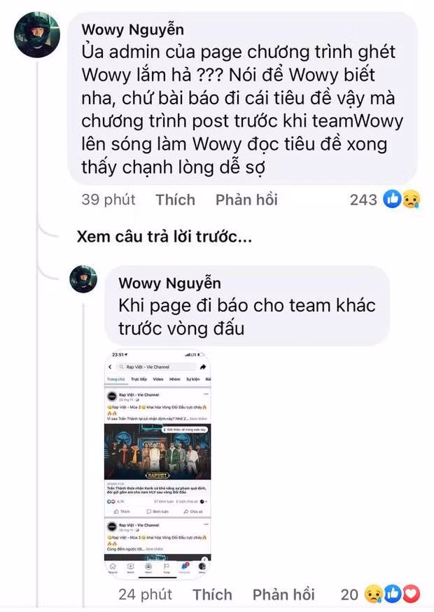 Nam rapper tỏ ra bức xúc, không muốn các học trò bị nhìn nhận một cách thiếu tích cực. Nam rapper tỏ ra bức xúc, không muốn các học trò bị nhìn nhận một cách thiếu tích cực.