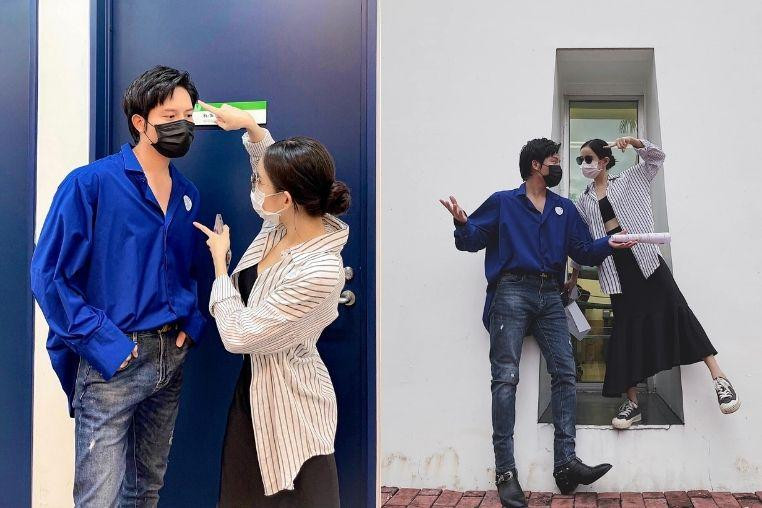 Cách đây không lâu, cặp đôi khiến dân tình &quot;đứng ngồi không yên&quot; khi đi tiêm vắc-xin cũng &quot;tình bể bình&quot;.