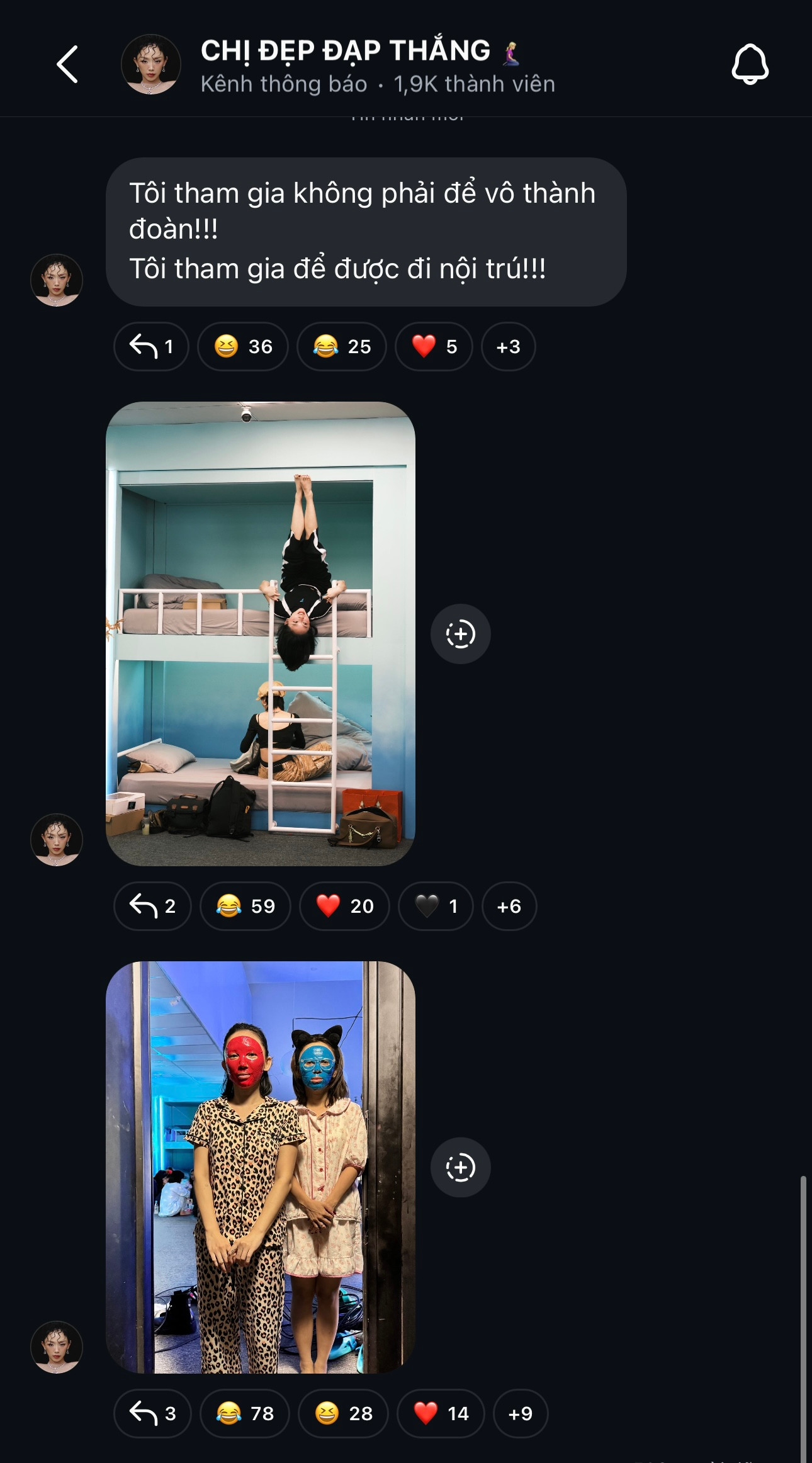 Tóc Tiên cho biết, lý do đến với chương trình là để được... đi nội trú. Tóc Tiên cho biết, lý do đến với chương trình là để được... đi nội trú.