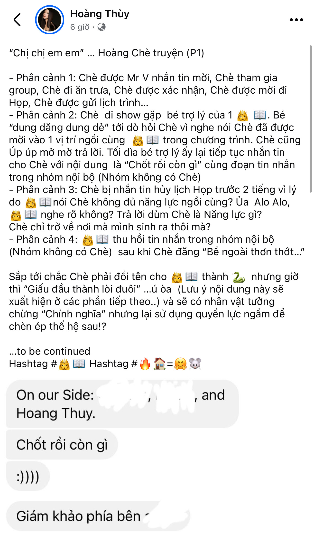 Hoàng Thùy "bóng gió" bị chèn ép, Hương Giang - Dược sĩ Tiến lập tức đáp trả ảnh 1 Hoàng Thùy "bóng gió" bị chèn ép, Hương Giang - Dược sĩ Tiến lập tức đáp trả ảnh 1