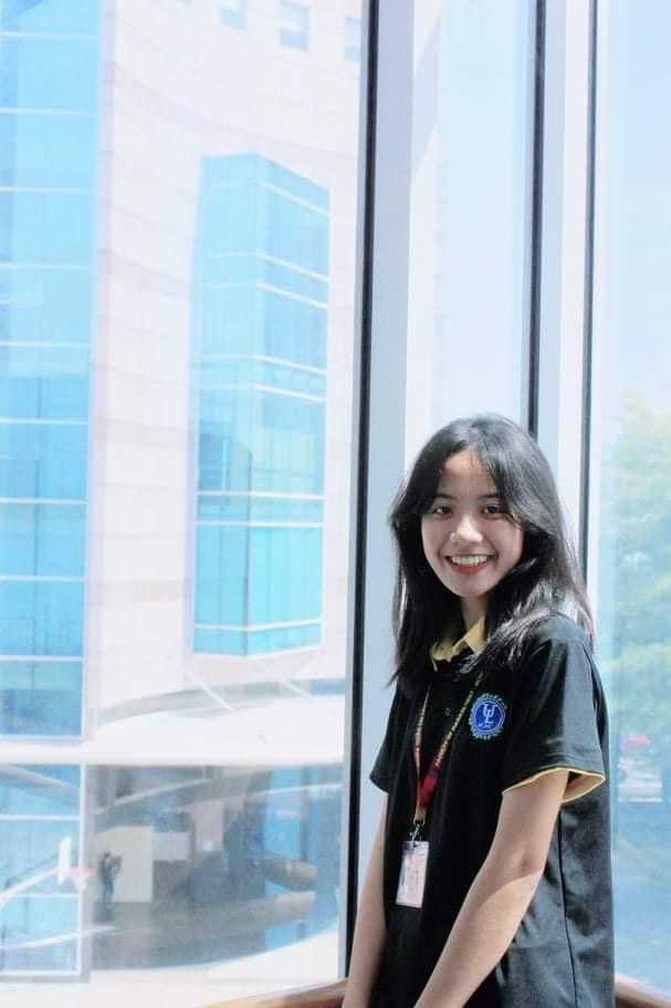 Bạn Bảo Trân, "chiến sĩ" chiến dịch Mùa hè xanh 2021 trường ĐH Luật, TP.HCM. Ảnh: NVCC