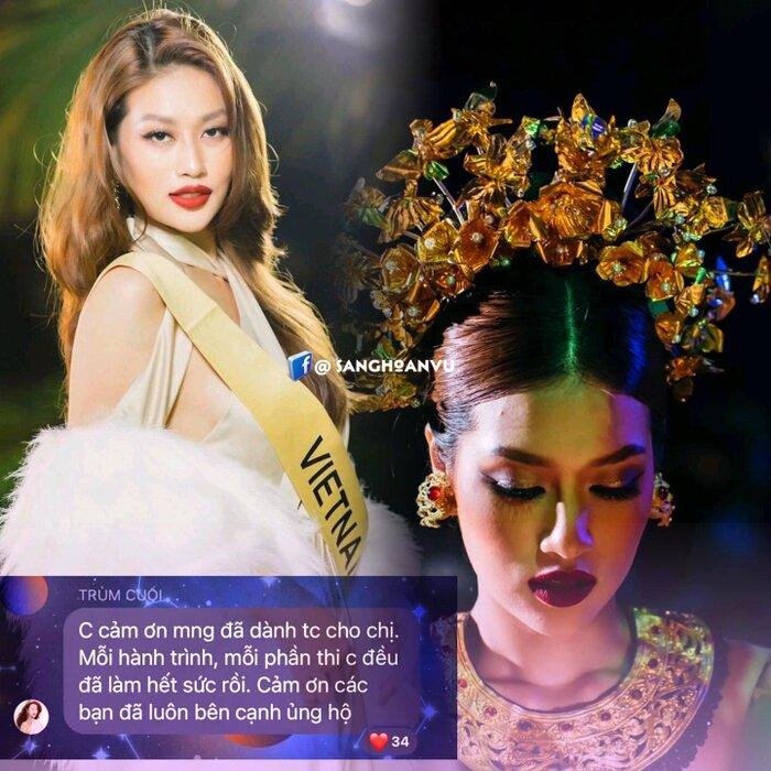 Những câu nói đầy chân thành của Thiên Ân sau đêm trình diễn trang phục dân tộc Bali.