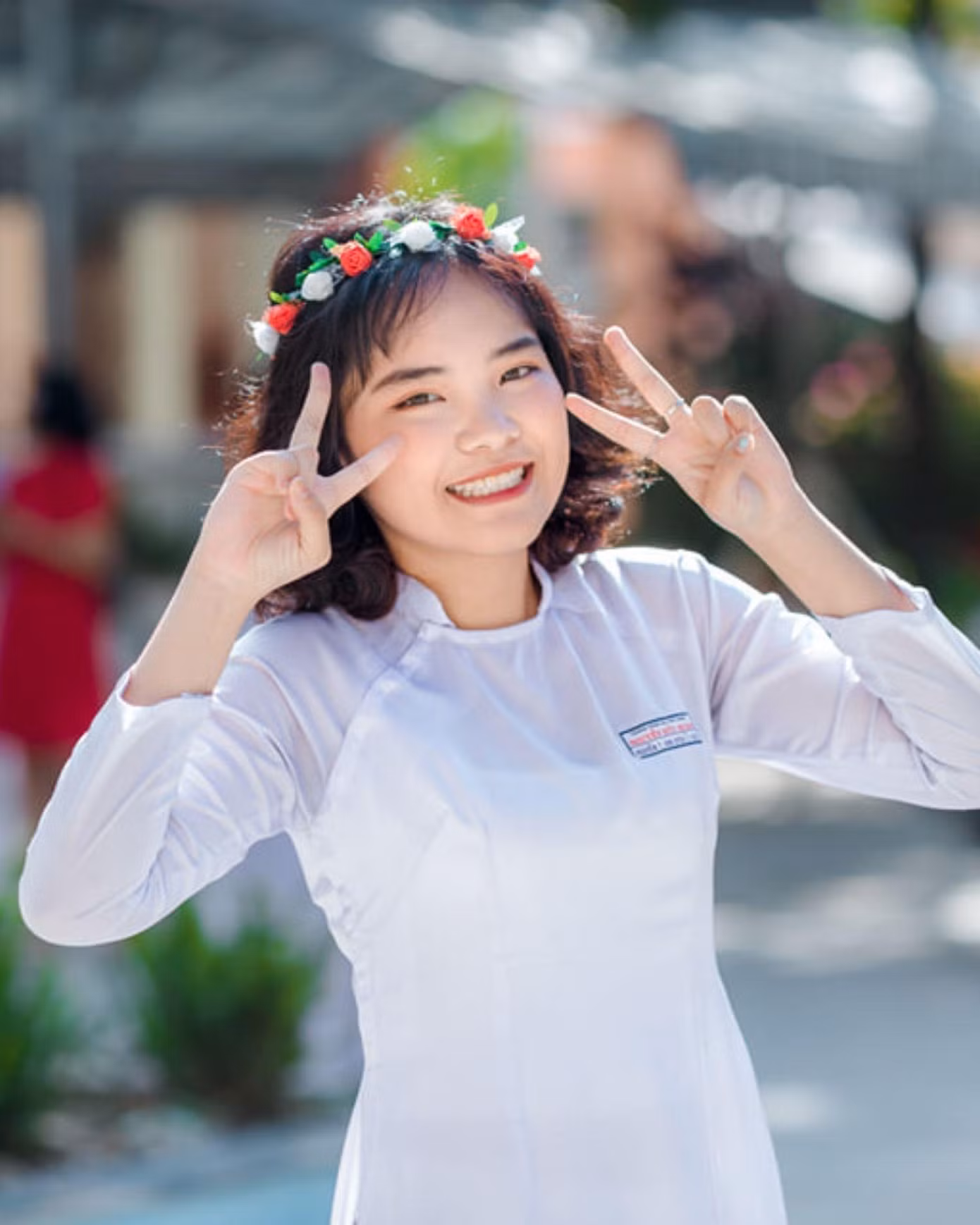 Bạn Kim Uyên chọn phương án 1. (Ảnh: NVCC) Bạn Kim Uyên chọn phương án 1. (Ảnh: NVCC)
