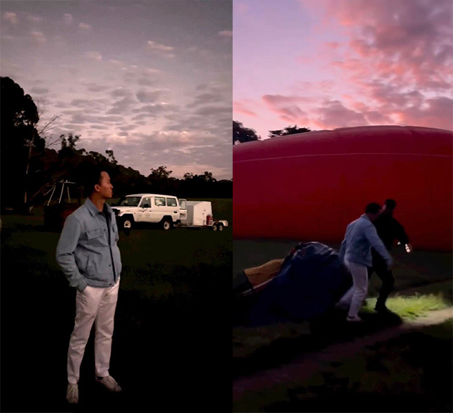 Mọi công đoạn đều được nam doanh nhân tự tay thực hiện với sự hỗ trợ từ ekip.