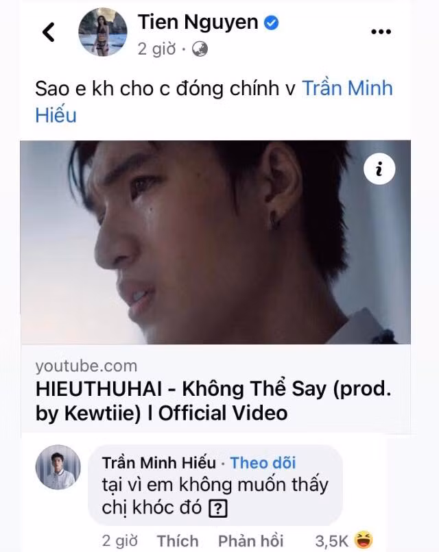 Màn đối đáp của HIEUTHUHAI và Thùy Tiên khiến netizen đặc biệt thích thú. Màn đối đáp của HIEUTHUHAI và Thùy Tiên khiến netizen đặc biệt thích thú.