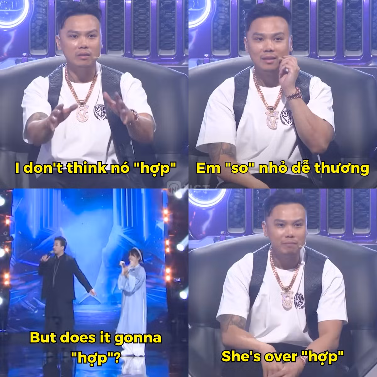 Câu nói "you don't hợp with me" của Thái VG đang trở thành meme được giới trẻ yêu thích.