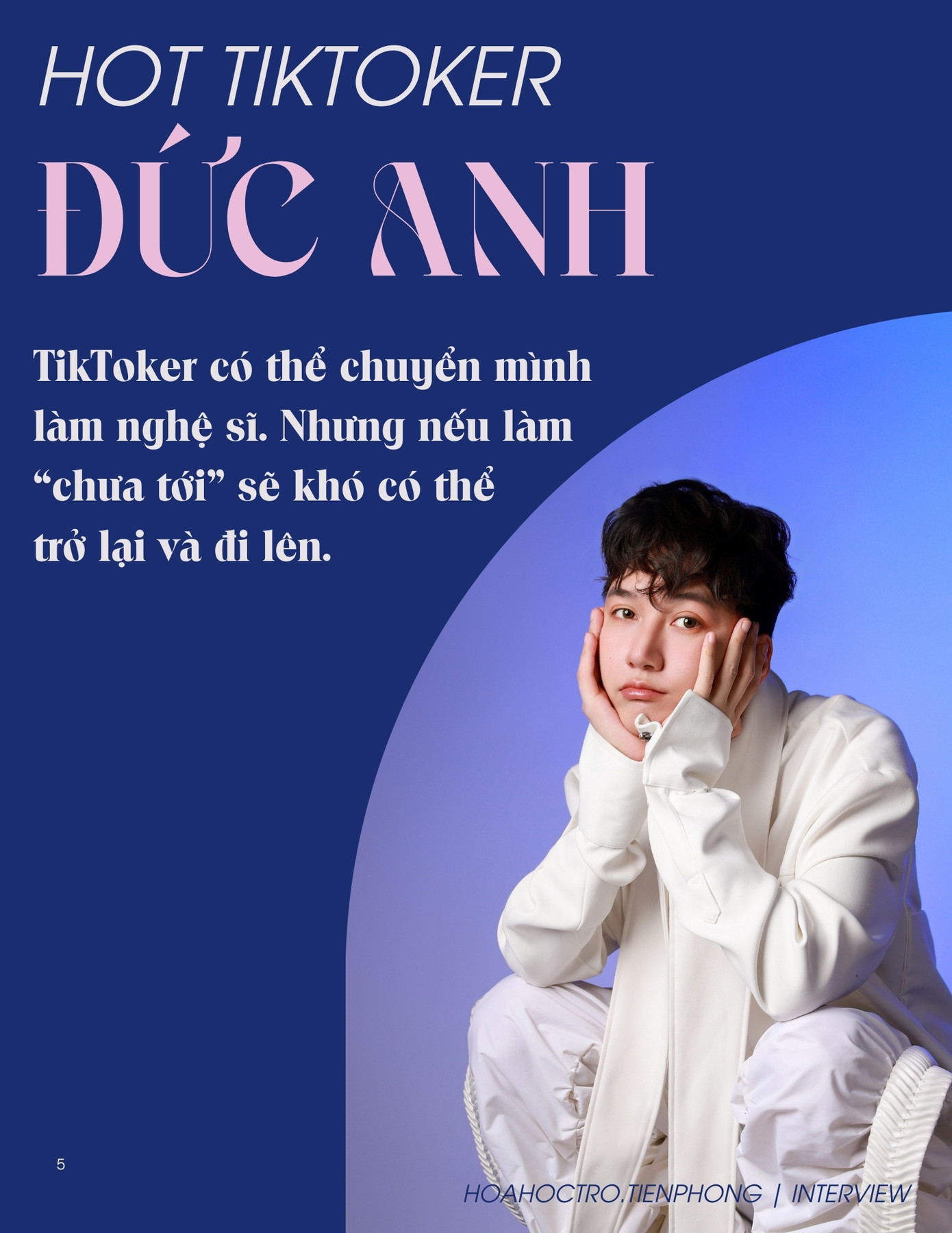 Đức Anh thẳng thắn chia sẻ suy nghĩ cá nhân về việc lấn sân sang lĩnh vực nghệ thuật. Đức Anh thẳng thắn chia sẻ suy nghĩ cá nhân về việc lấn sân sang lĩnh vực nghệ thuật.