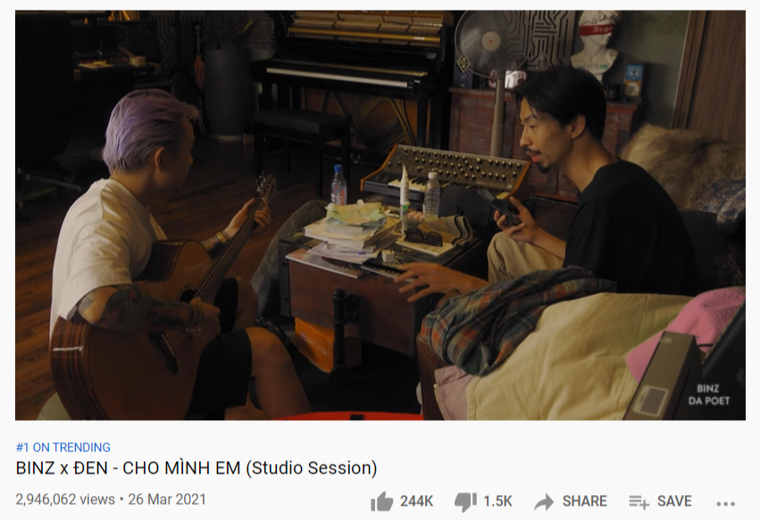 Cho Mình Em "tiến thẳng" đến Top 1 Trending chỉ trong chưa đầy 24 giờ