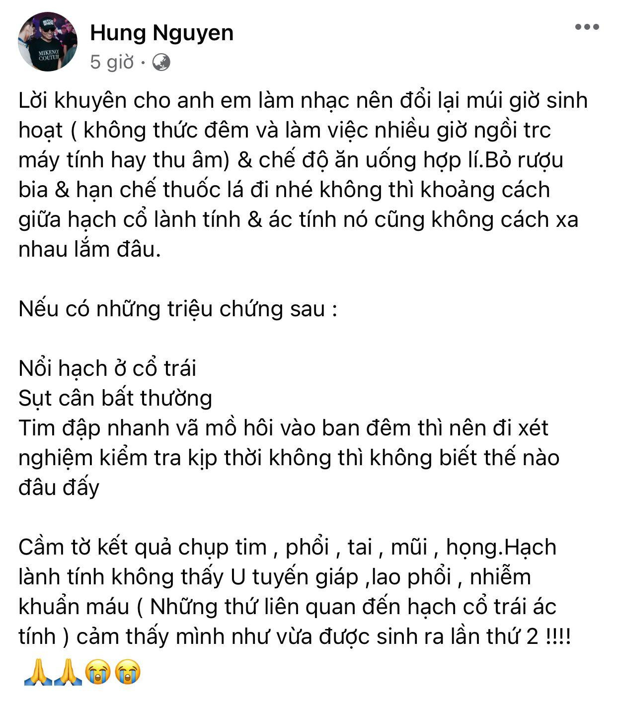 Bài viết của LK về căn bệnh hạch cổ khiến nhiều người quan tâm.