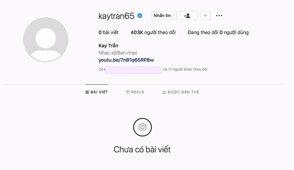 Động thái lạ của Kay Trần gây chú ý khi anh xoá hết hình trên trang cá nhân, hủy theo dõi tất cả mọi người sau khi rời công ty.