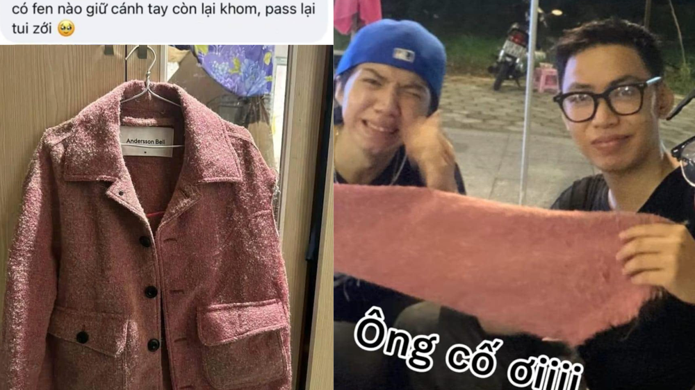 Chiếc áo khi đến tay fan, vừa mất cúc áo, vừa thành "Dương Quá".