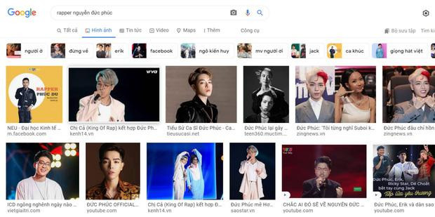 Khi tìm kiếm cụm từ "rapper Nguyễn Đức Phúc" lại xuất hiện hình ảnh của ca sĩ Đức Phúc! Khi tìm kiếm cụm từ "rapper Nguyễn Đức Phúc" lại xuất hiện hình ảnh của ca sĩ Đức Phúc!