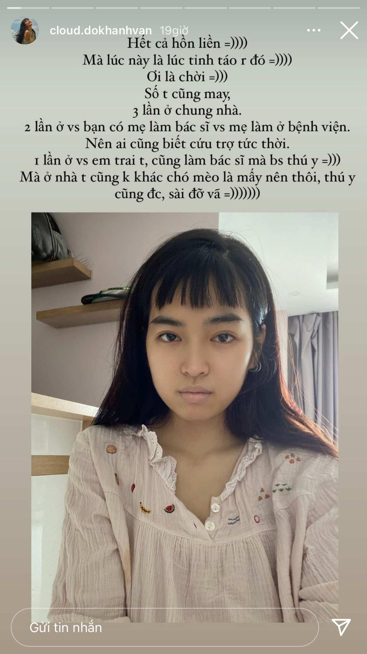 Hình ảnh mới của Khánh Vân khiến netizen không khỏi lo lắng.