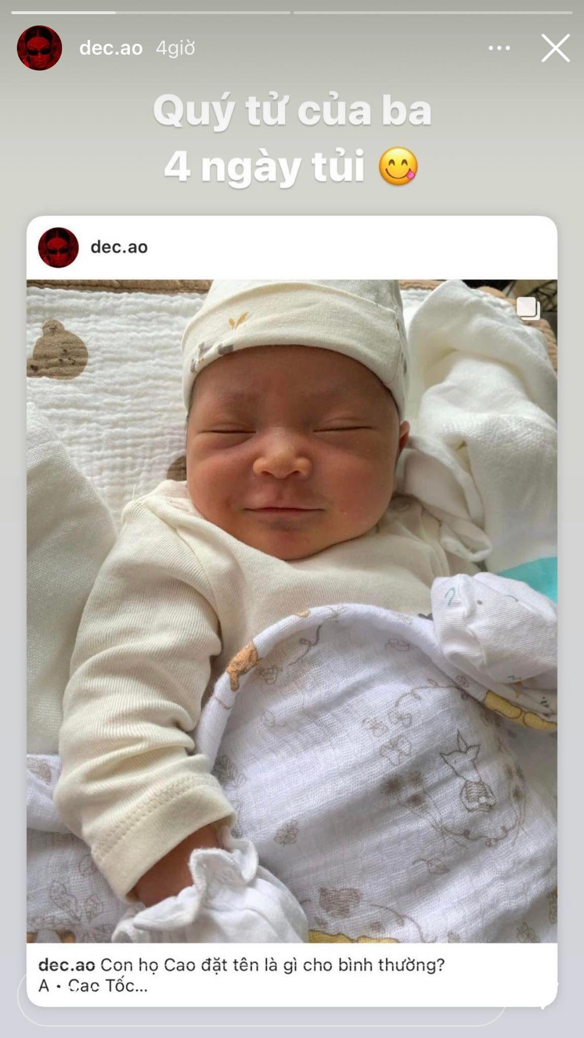 Decao bất ngờ thông báo đã có con đầu lòng.