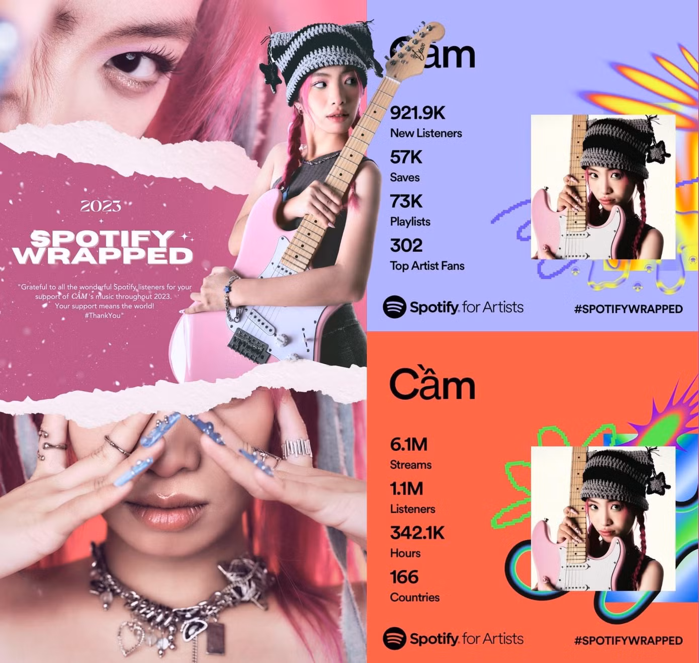 Là một gương mặt còn "mới chát", song, Cầm chứng tỏ nỗ lực thoát khỏi "mác" "con gái Duy Mạnh" bằng những sản phẩm âm nhạc chất lượng.