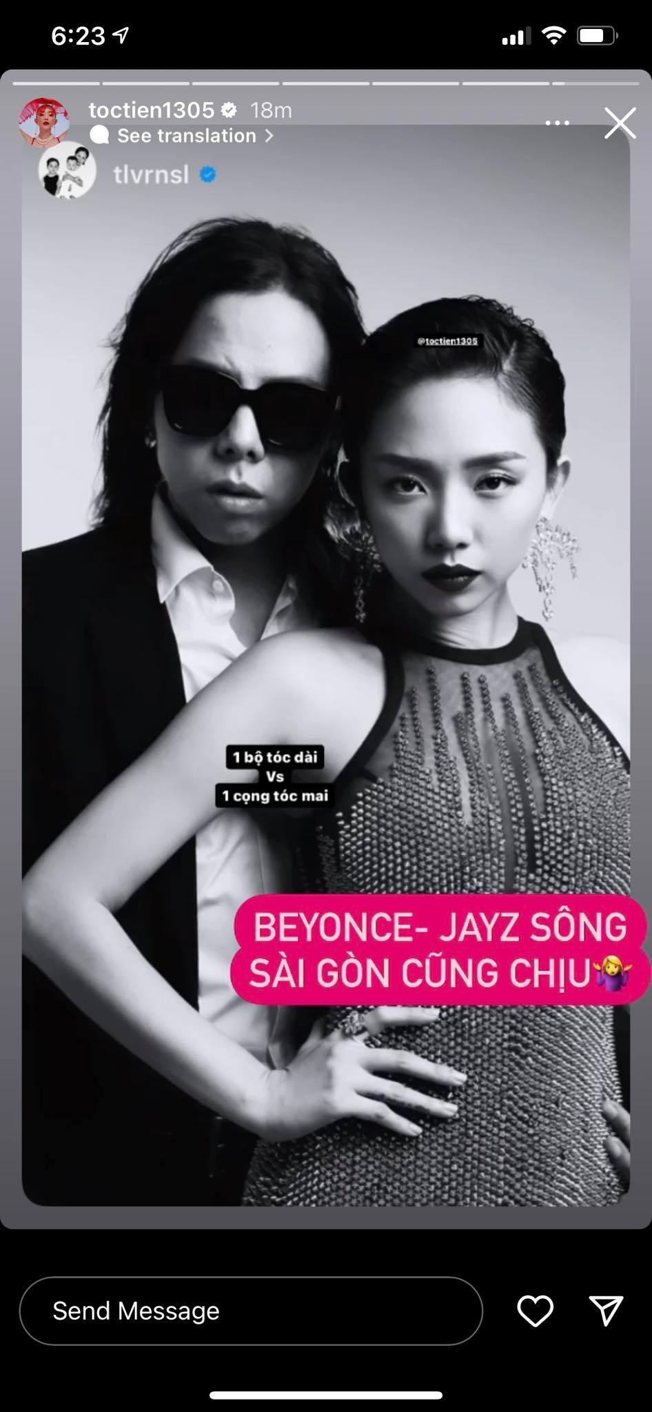 “Một bộ tóc dài” Hoàng Touliver đối đầu cùng “một cọng tóc mai” Tóc Tiên