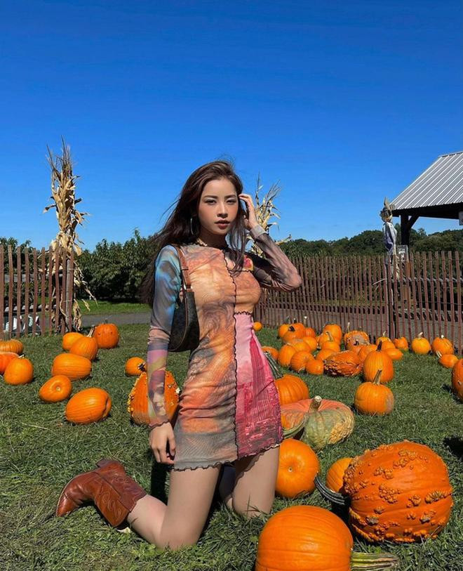 Chi Pu liên tục chia sẻ ảnh check-in tại Mỹ.