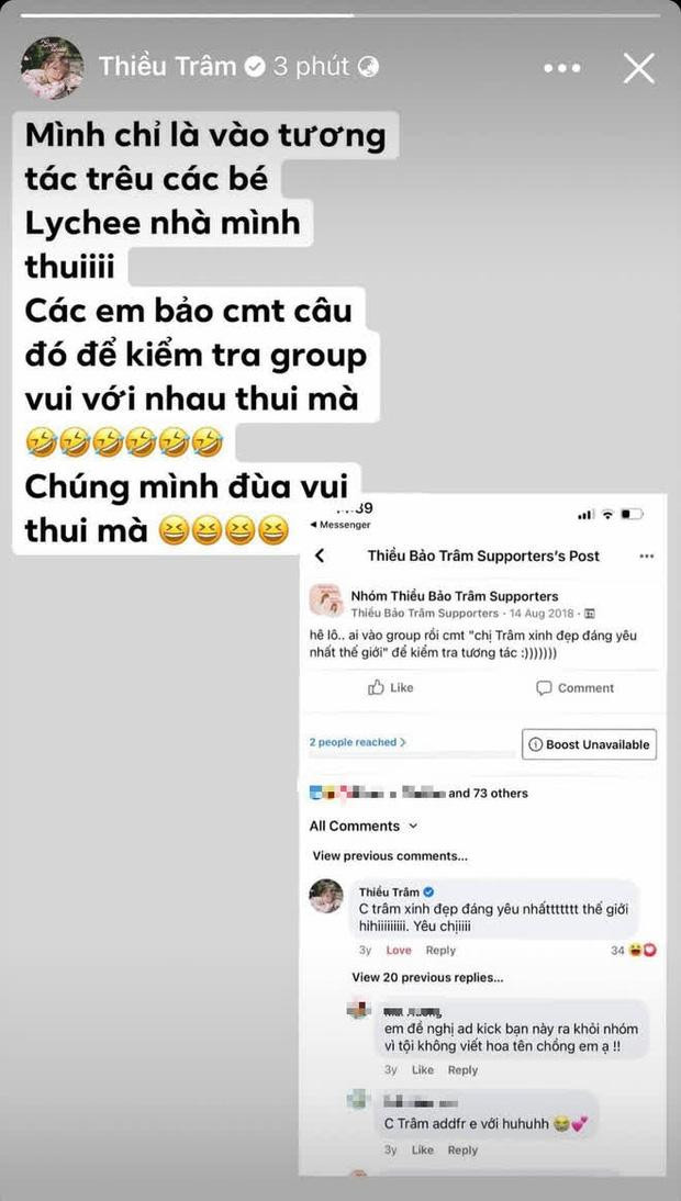 Thiều Bảo Trâm nhanh chóng lên tiếng trần tình để tránh bị anti-fan cười nhạo.