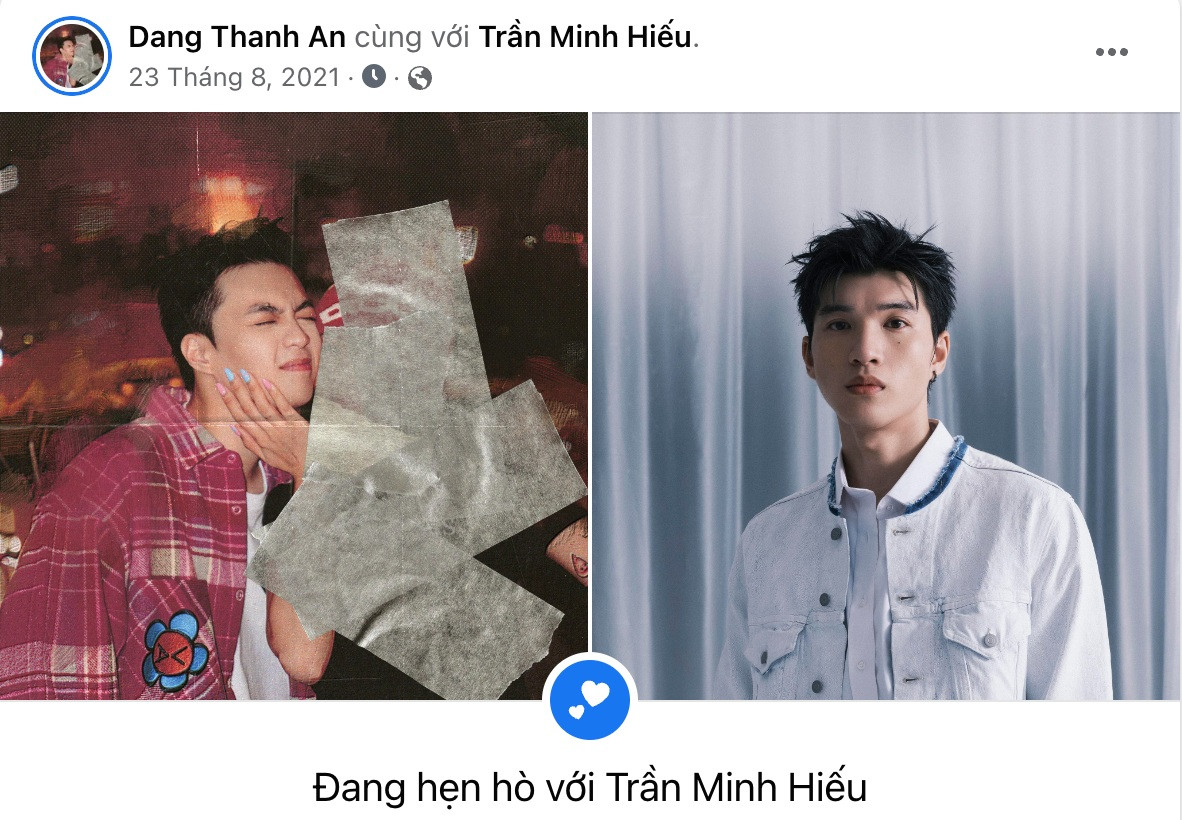 Dù bị HIEUTHUHAI thẳng thắn xác nhận "hông phải gu", nhưng trên Facebook cá nhân, Negav vẫn "cố chấp" cài đặt trạng thái đang hẹn hò. Dù bị HIEUTHUHAI thẳng thắn xác nhận "hông phải gu", nhưng trên Facebook cá nhân, Negav vẫn "cố chấp" cài đặt trạng thái đang hẹn hò.