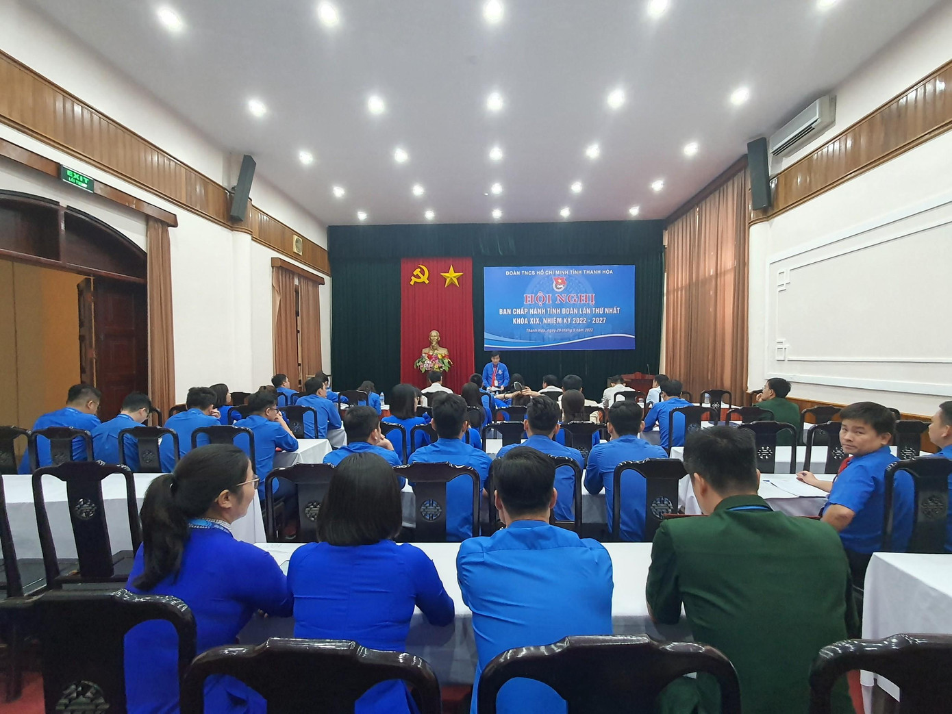 Toàn cảnh Hội nghị Ban Chấp hành Tỉnh Đoàn Thanh Hoá lần thứ nhất.